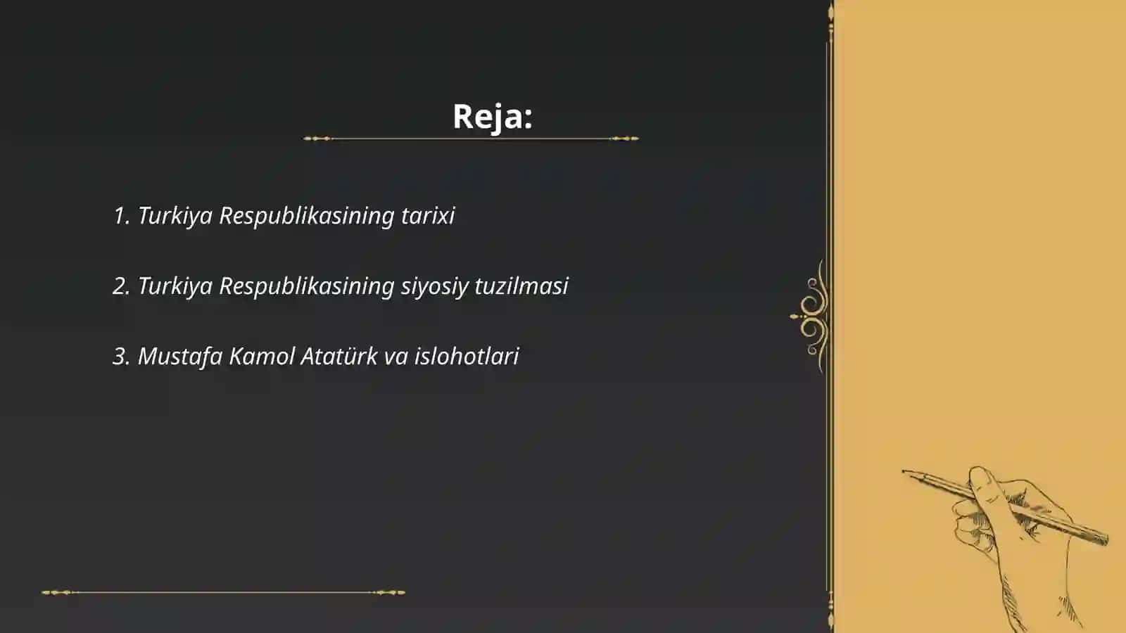 Turkiya Respublikasi Tarixi 2