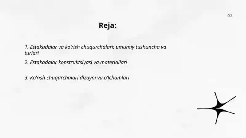 Estakadalar va ko‘rish chuqurchalari 2