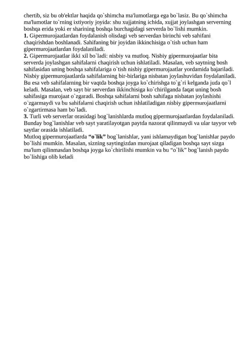 Gipermatnli bog`lanish 2