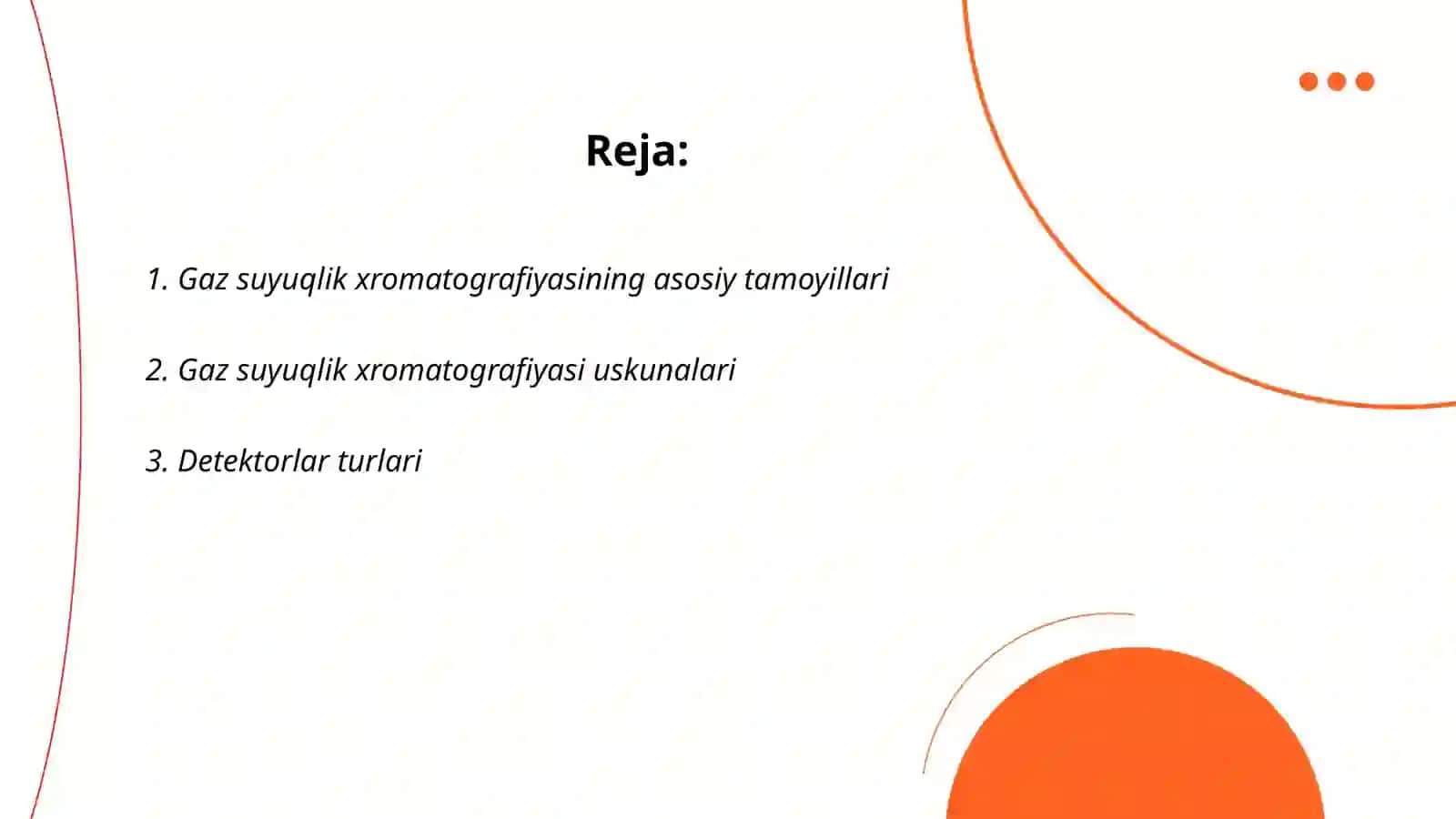 Gaz suyuqlik xromatografiyasi 2