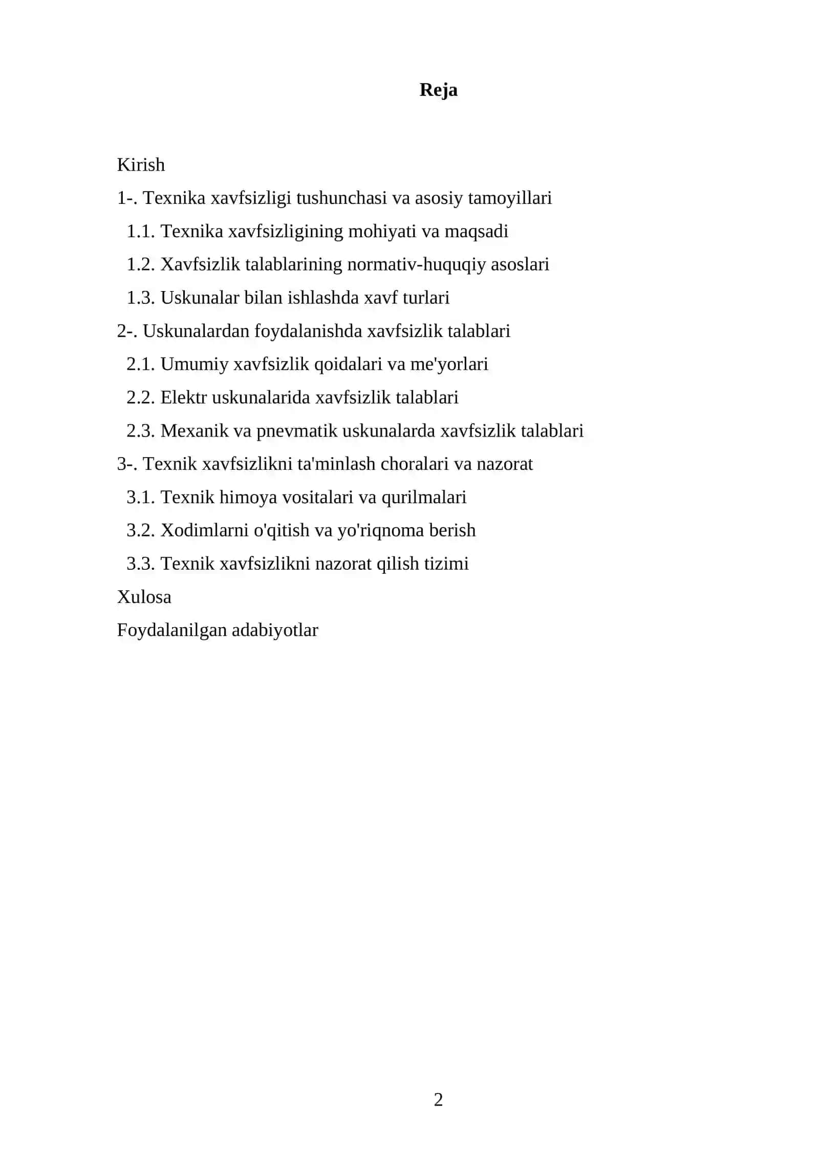 Uskunalardan foydalanishda texnika xavfsizligi talablari 2