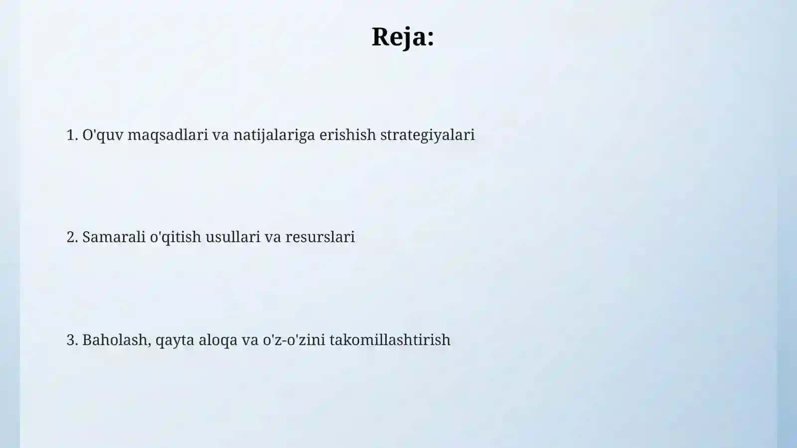 Ta'lim olish jarayoni 2