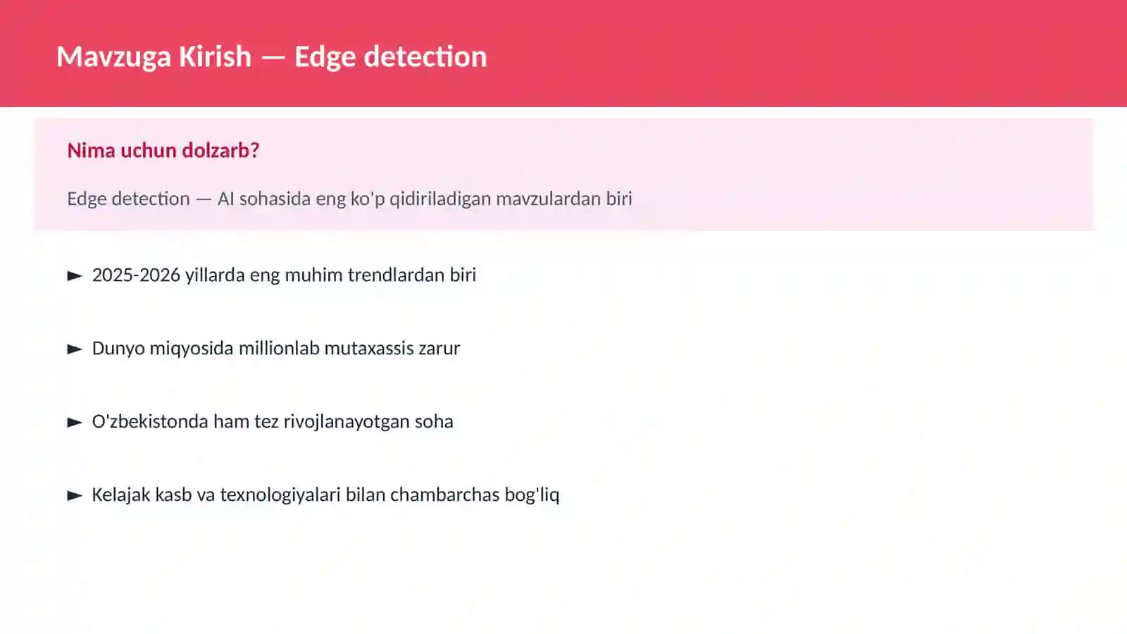Edge detection 2