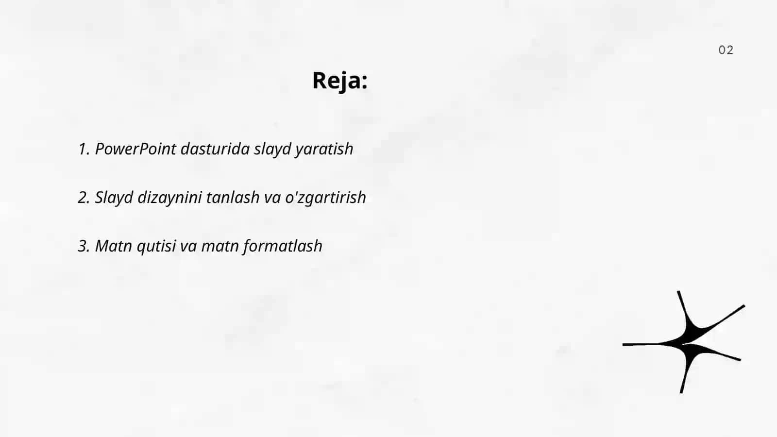 PowerPoint dasturi bilan ishlash 2