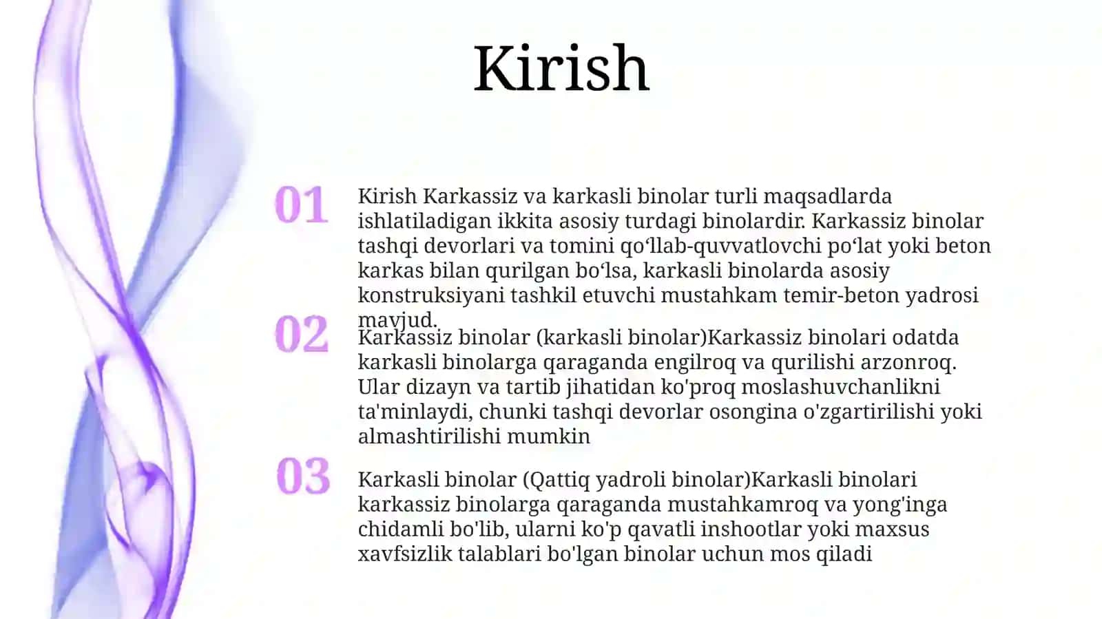 Karkassiz Va Karkasli Binolar 2