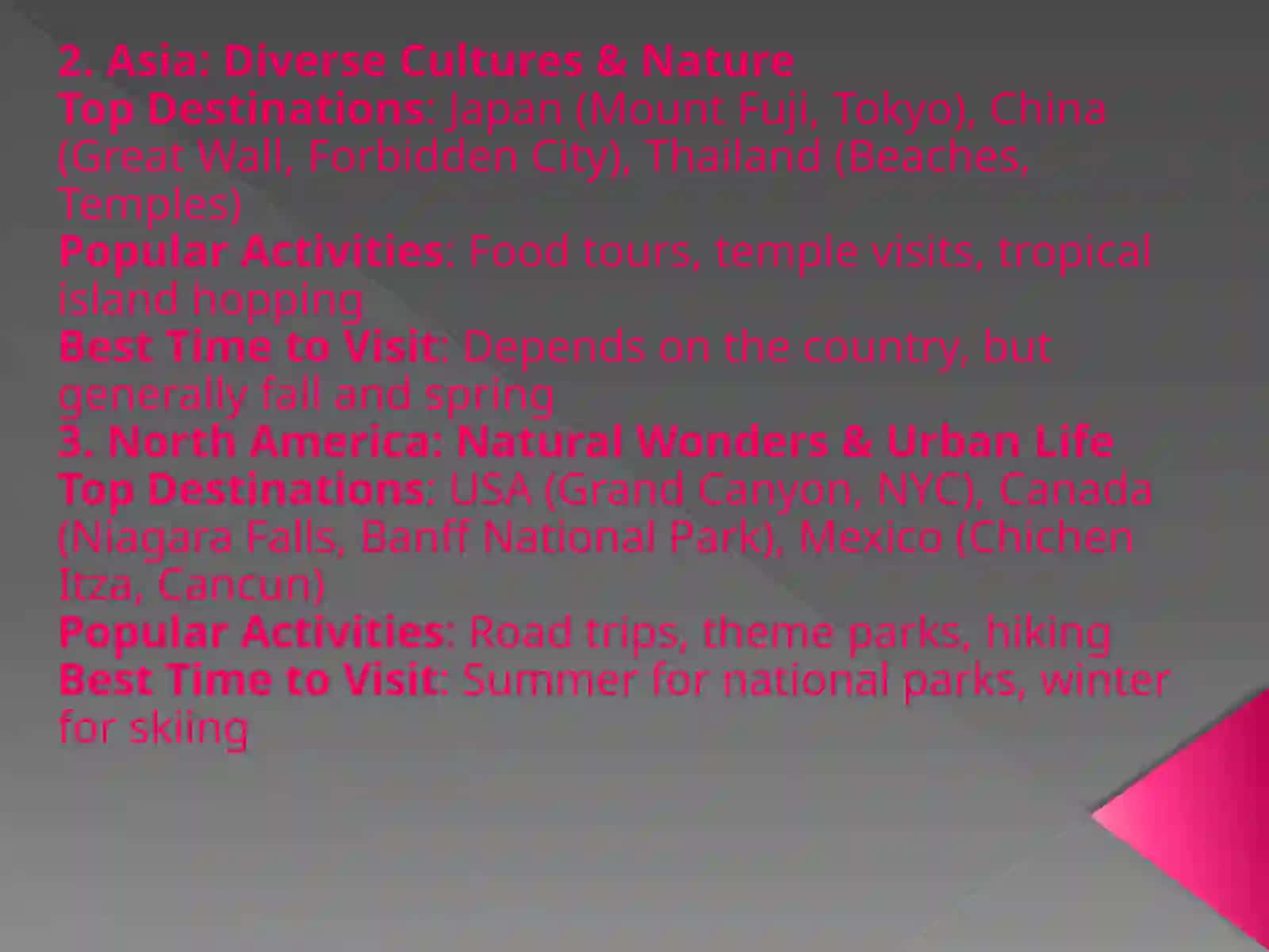 Tourism around the World 2