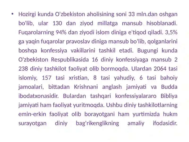 O‘ZBEKISTONNING DIN NIQOBIDAGI EKSTRIMIZM VA TERRORIZMGA QARSHI KURASHDAGI O‘RNI. KIBERMAKONDA DIN VA AXBOROT ISTE’MOLI MADANIYATI 2