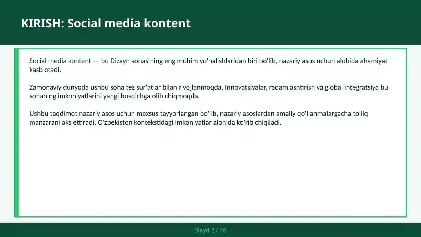 SOCIAL MEDIA KONTENT 2