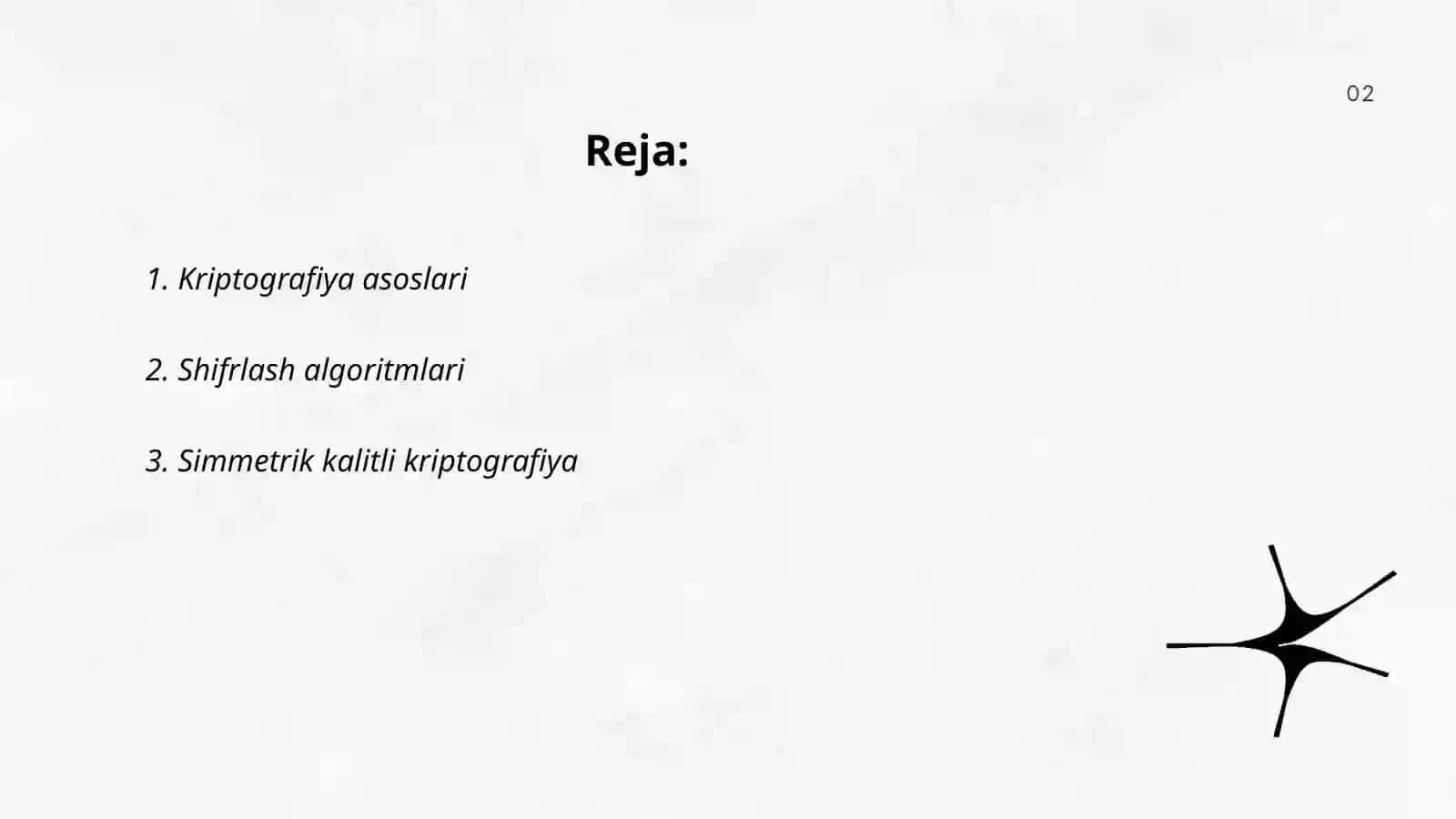 Axborotni himoyalashning kriptografik usullari 2