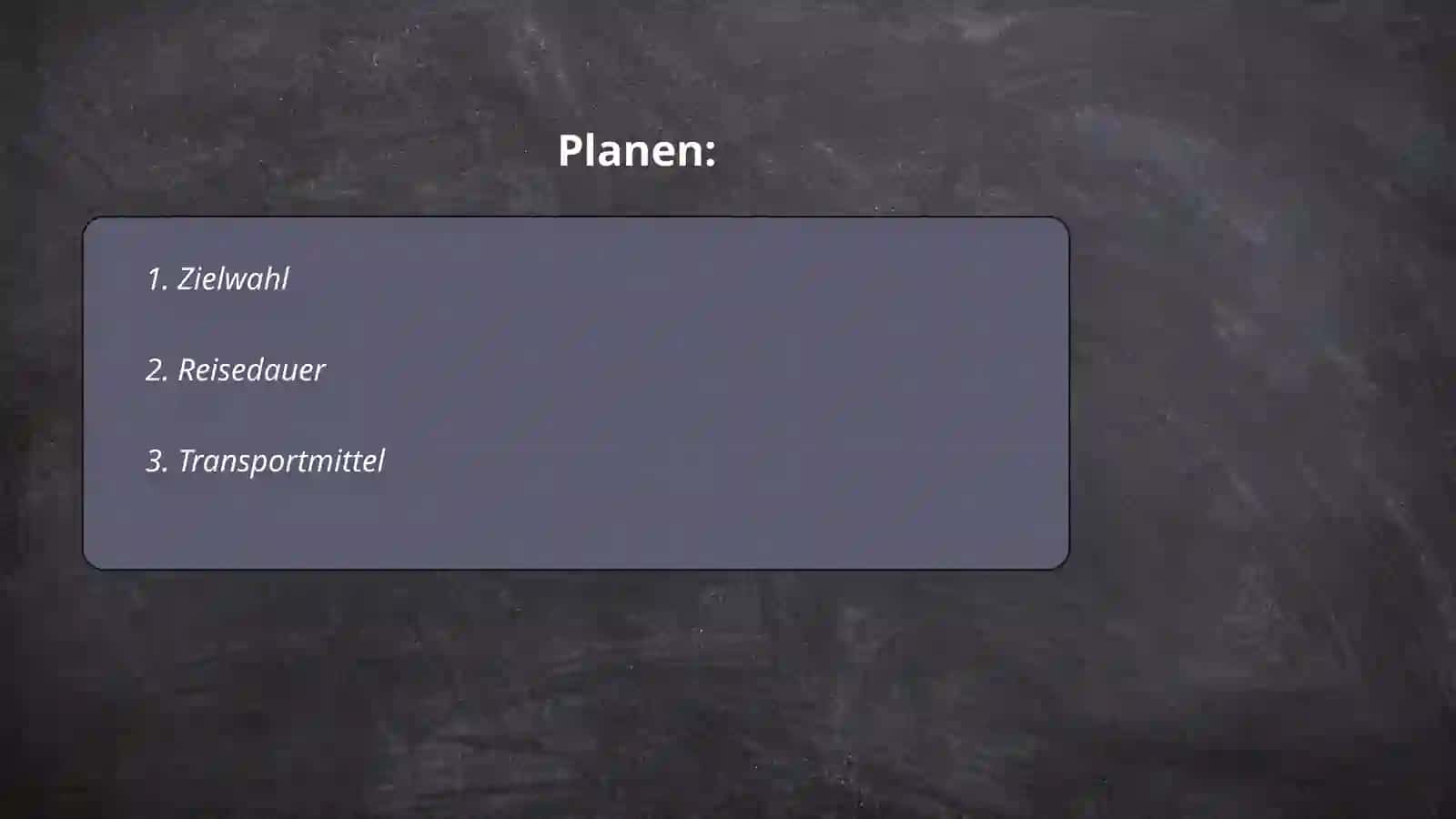 Einen Wochenendausflug planen 2