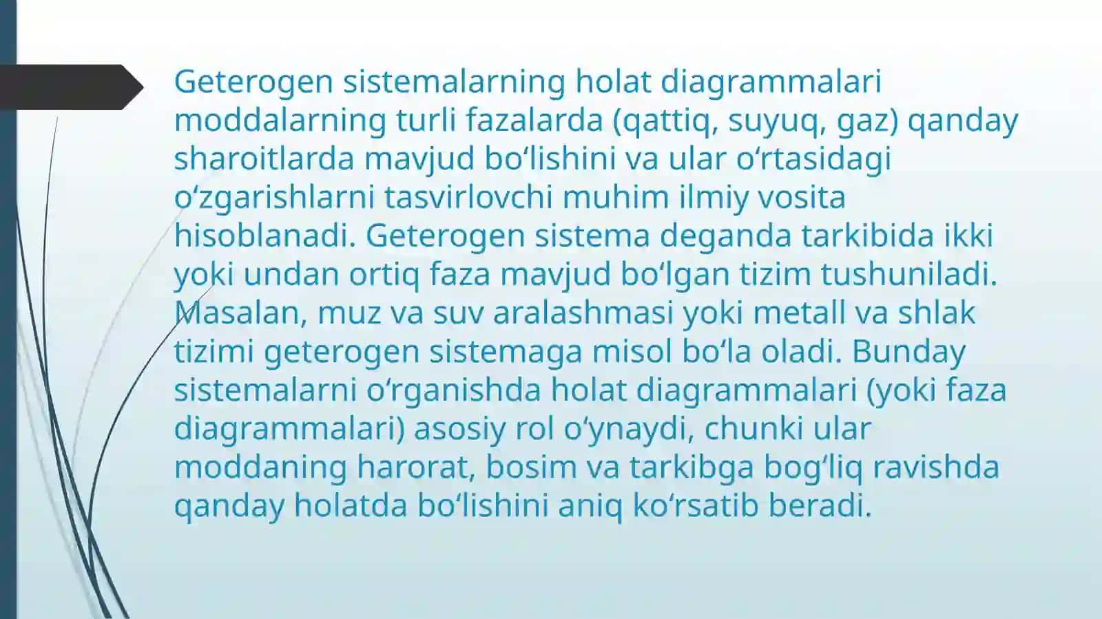Geterogensistemalarning xolat diagrammalari 2