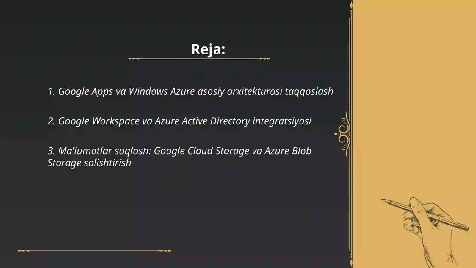 Google Apps Windows Azure asosiy platformalari 2