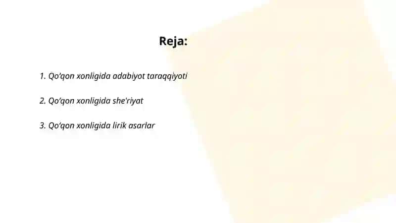 Qoʻqon xonligida adabiy muxit 2