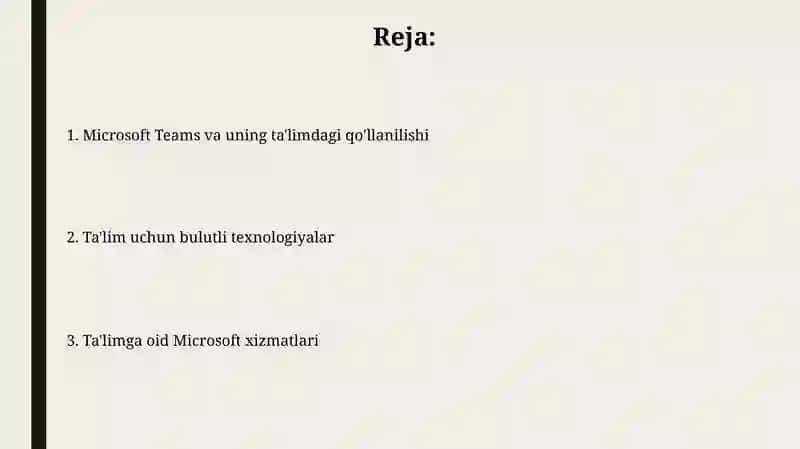 Ta'limga oid Microsoft xizmatlari 2