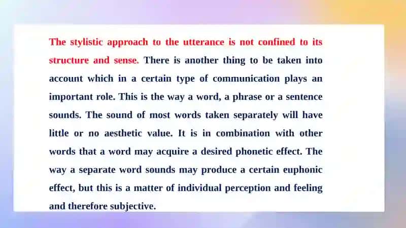 Phonetic Expressive Means and Stylistic Devices 2