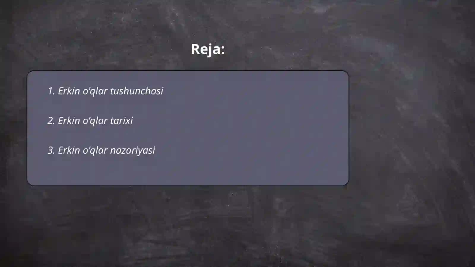 Erkin o'qlar 2