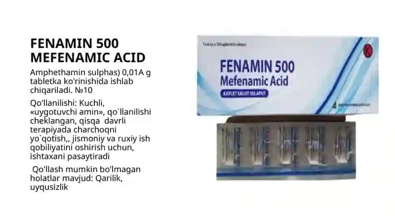 FENAMIN 500 MEFENAMIC ACID 2