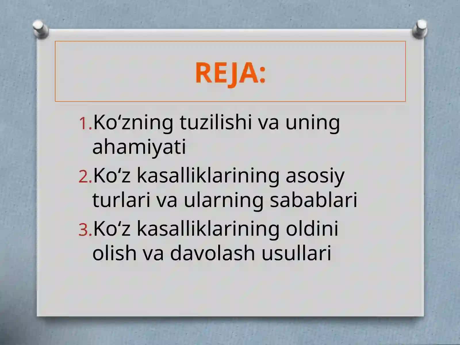 Ko‘z kasalliklarining oldini olish va davolash usullari 2