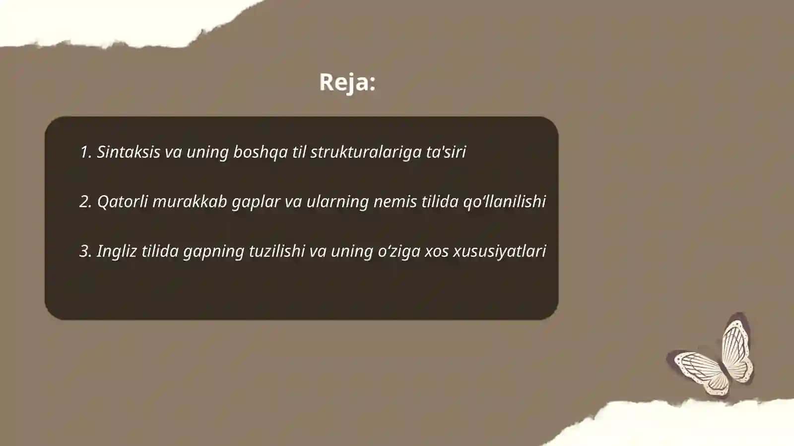 Sintaksisning xususiyatlari 2