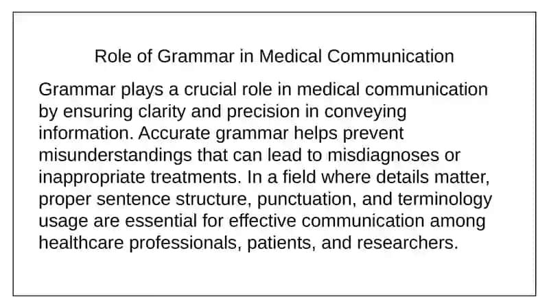 Grammar in Medical Context Presentation 2