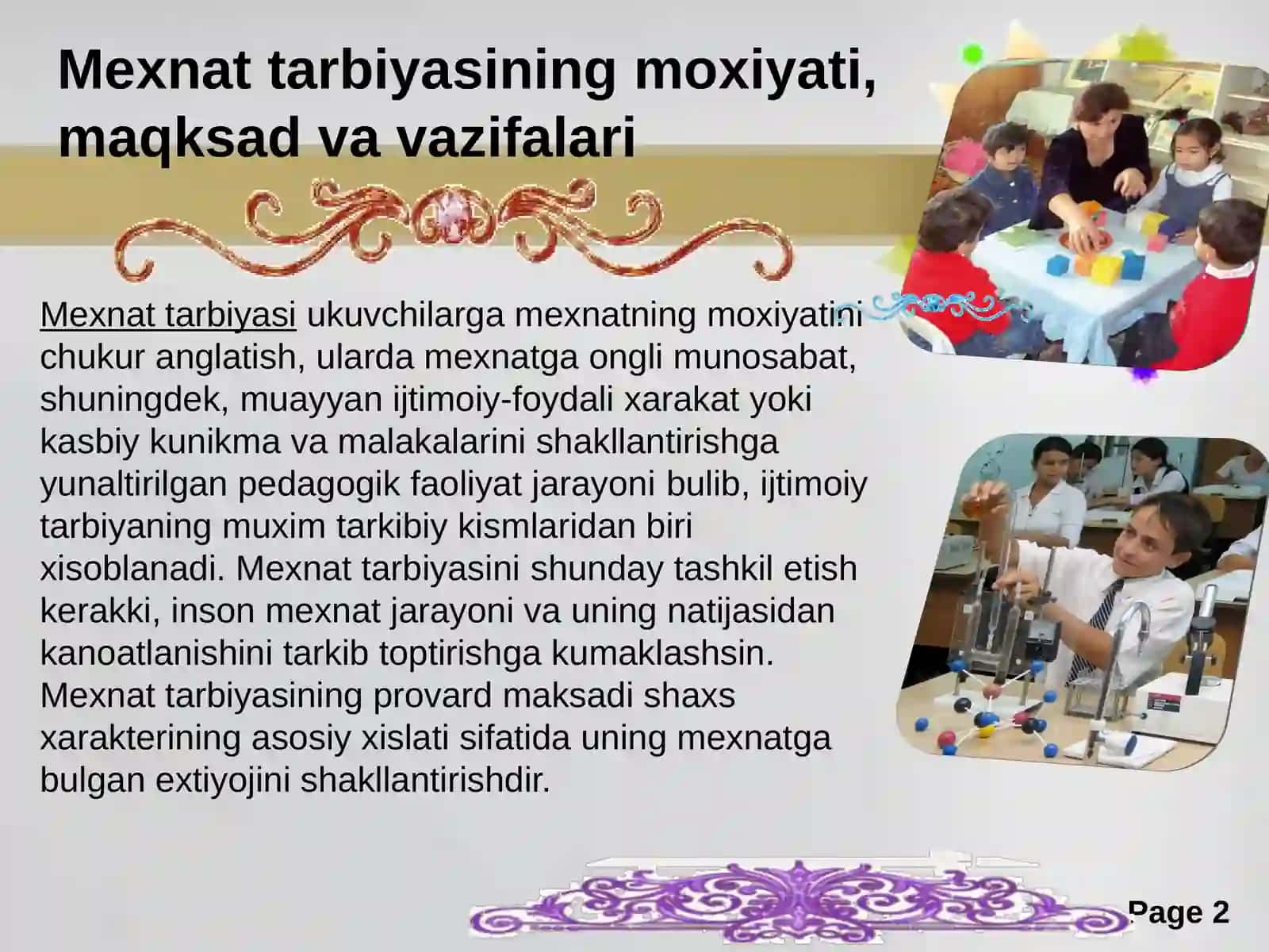 Mehnat tarbiyasi 2