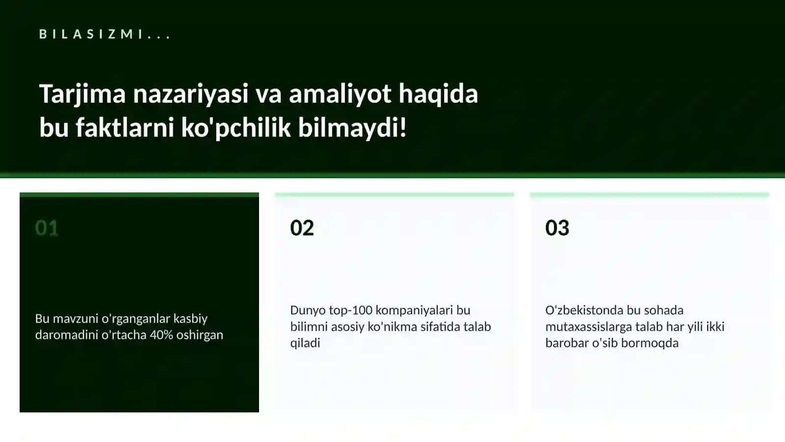 Tarjima nazariyasi va amaliyot 2