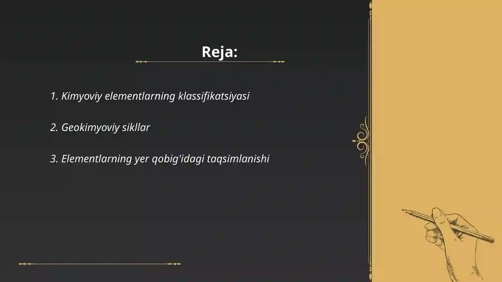 Elementlarning geokimyoviy tasnifi 2