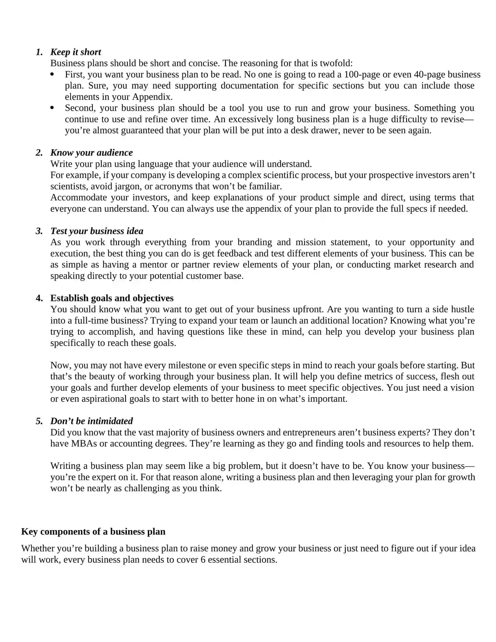 Business Plan Writing Guide 2