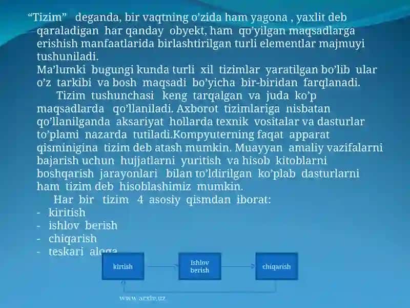 Axborot Tizimlari 2