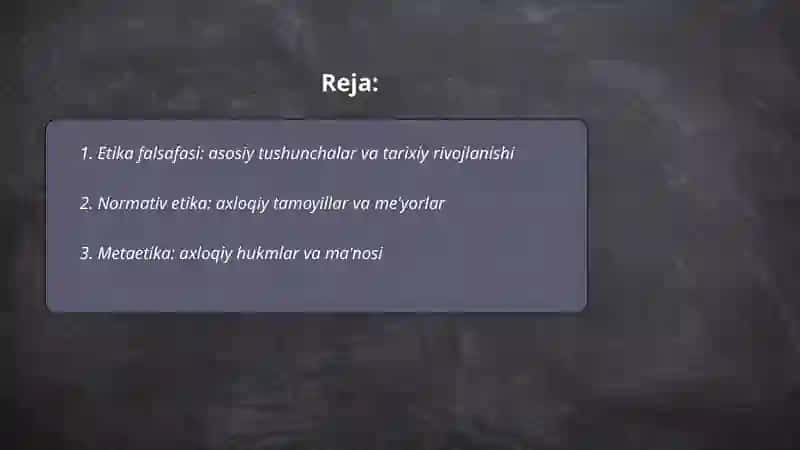 Etika falsafasi 2