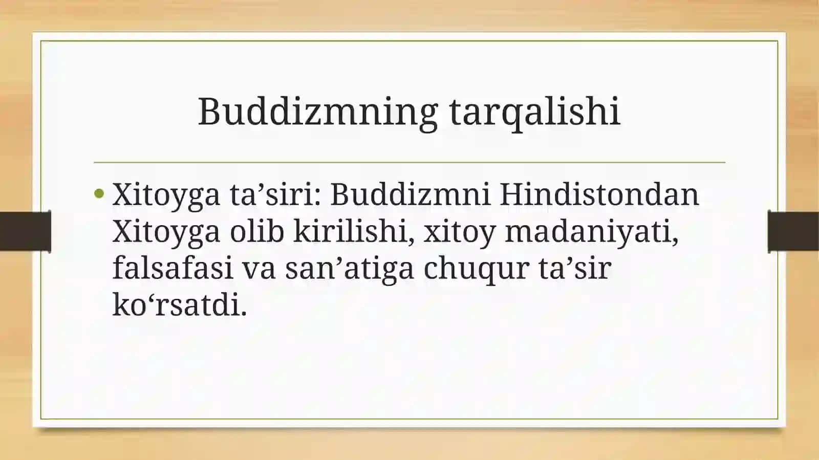 Buddizmning tarqalishi 2