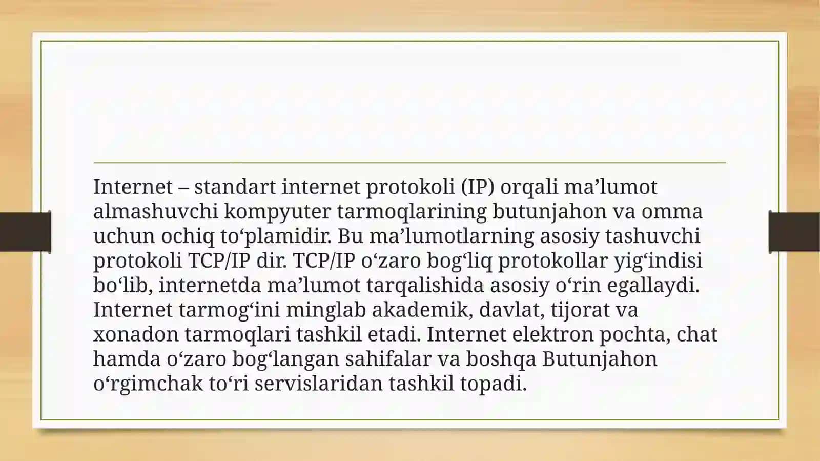 Internet va uning tarixchi uchun imkoniyatlari 2