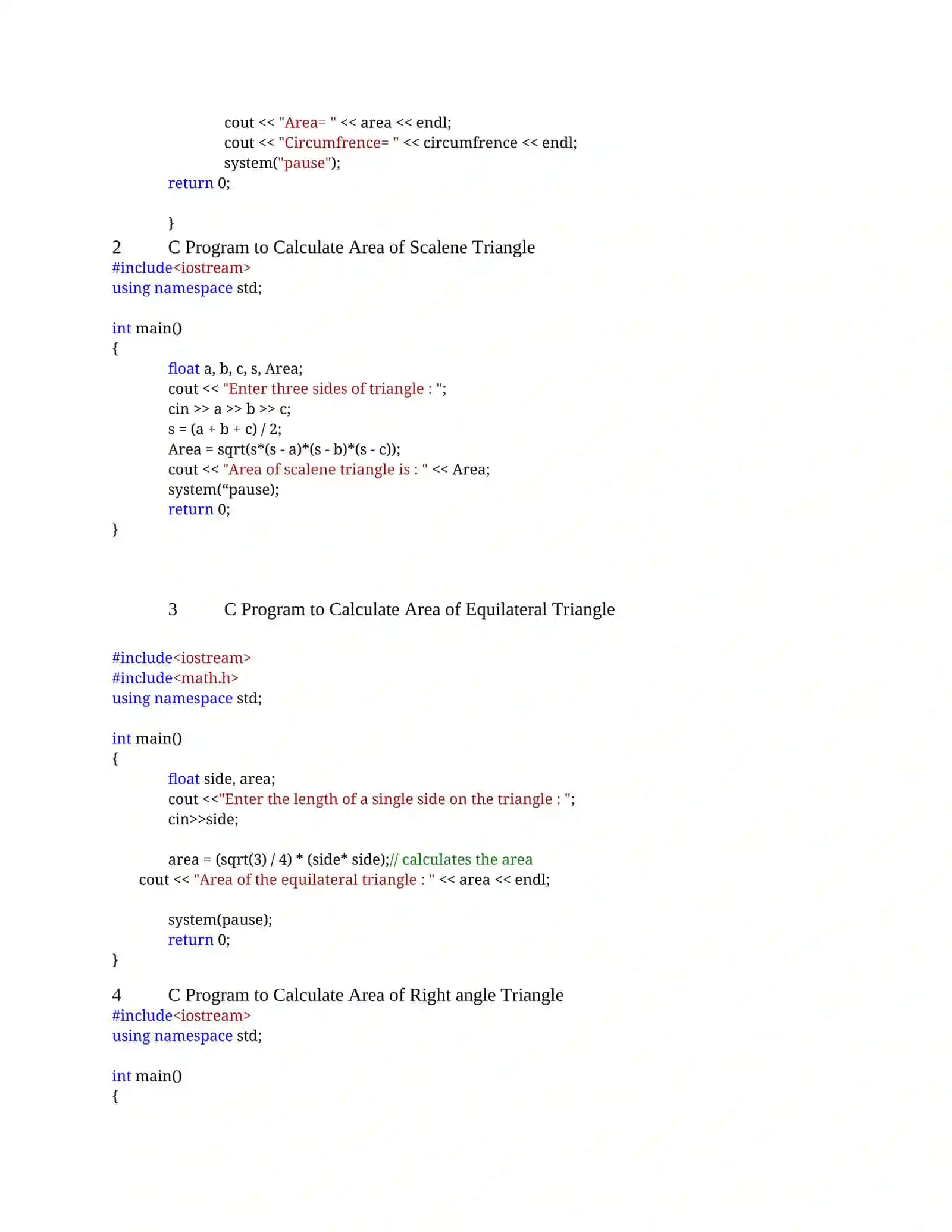 Practical Lab Assignments – Object Oriented Programming 1 2