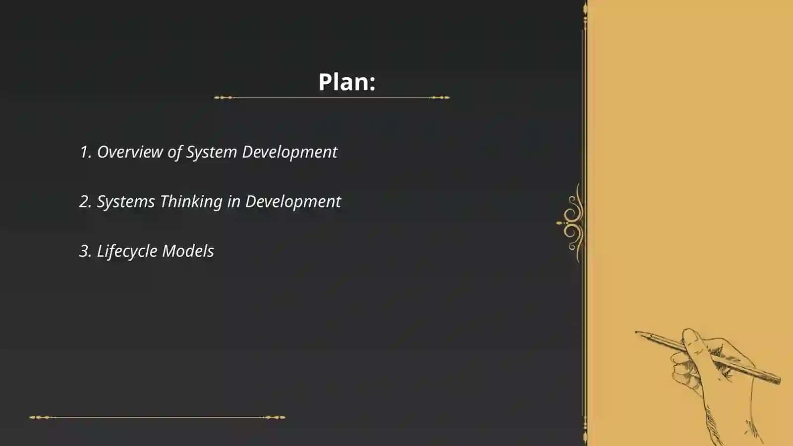 Introduction to System Development and System Analysis 2
