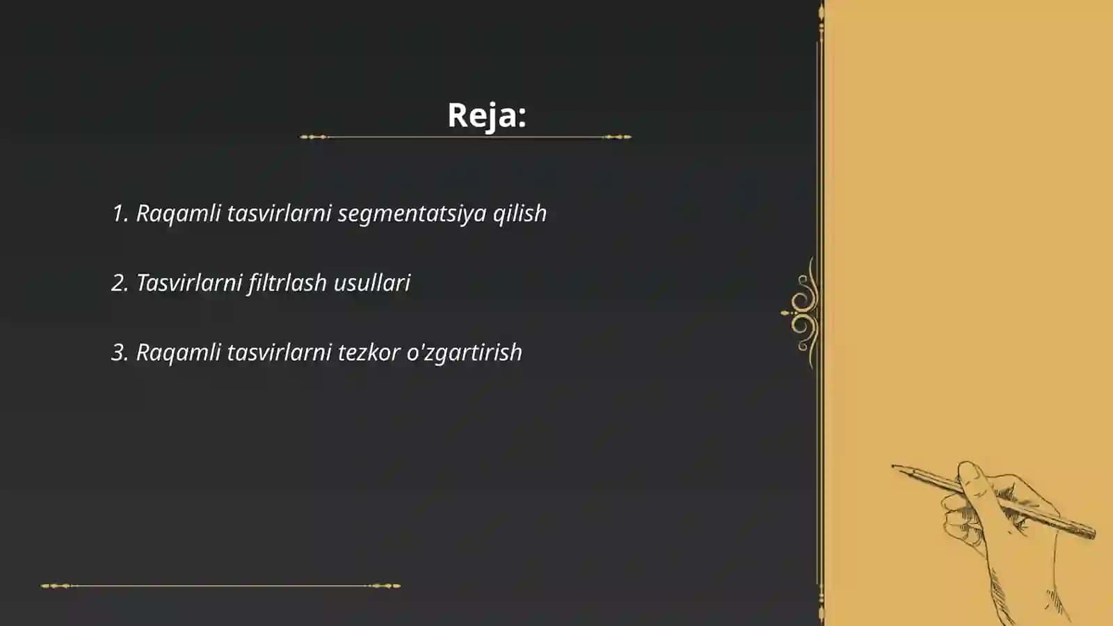 Raqamli tasvirlarni segmentatsiya qilish 2