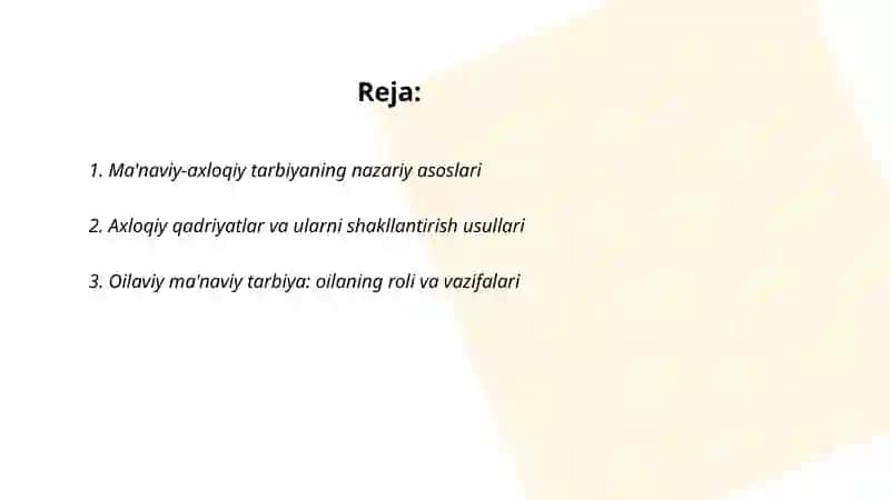 Ma'naviy-Axloqiy Tarbiya 2