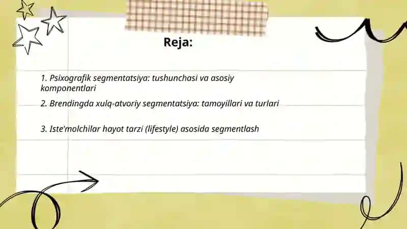 Psixografik va Xulq-atvoriy Segmentlash 2
