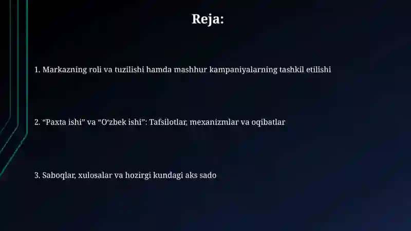 Paxta ishi va O'zbek ishi 2