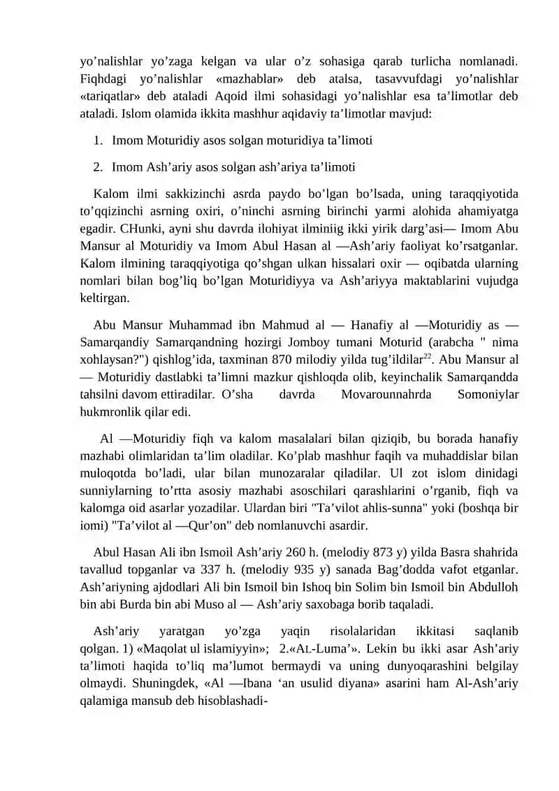 Tasavvuf va Hozirgi Zamon 2
