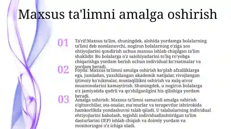 Maxsus ta'lim 2