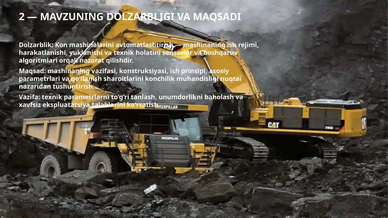 "Kon mashinalari ishini avtomatlashtirish" 2