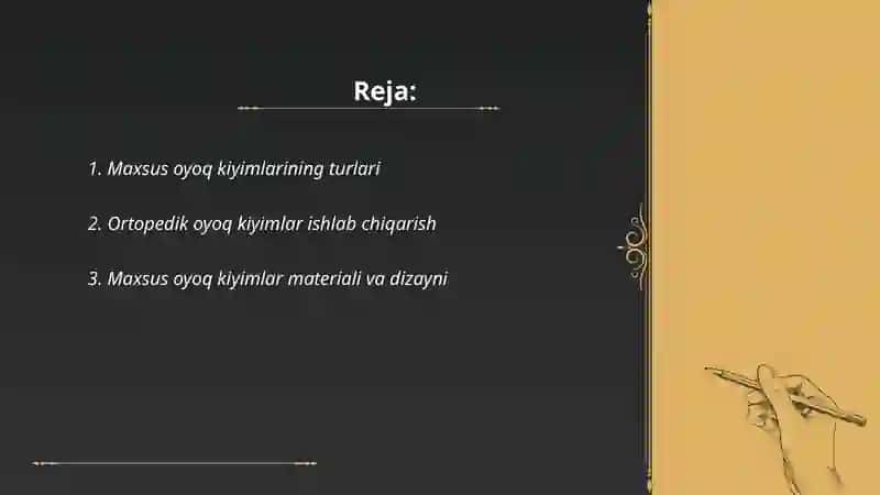 Maxsus oyoq kiyimlar 2