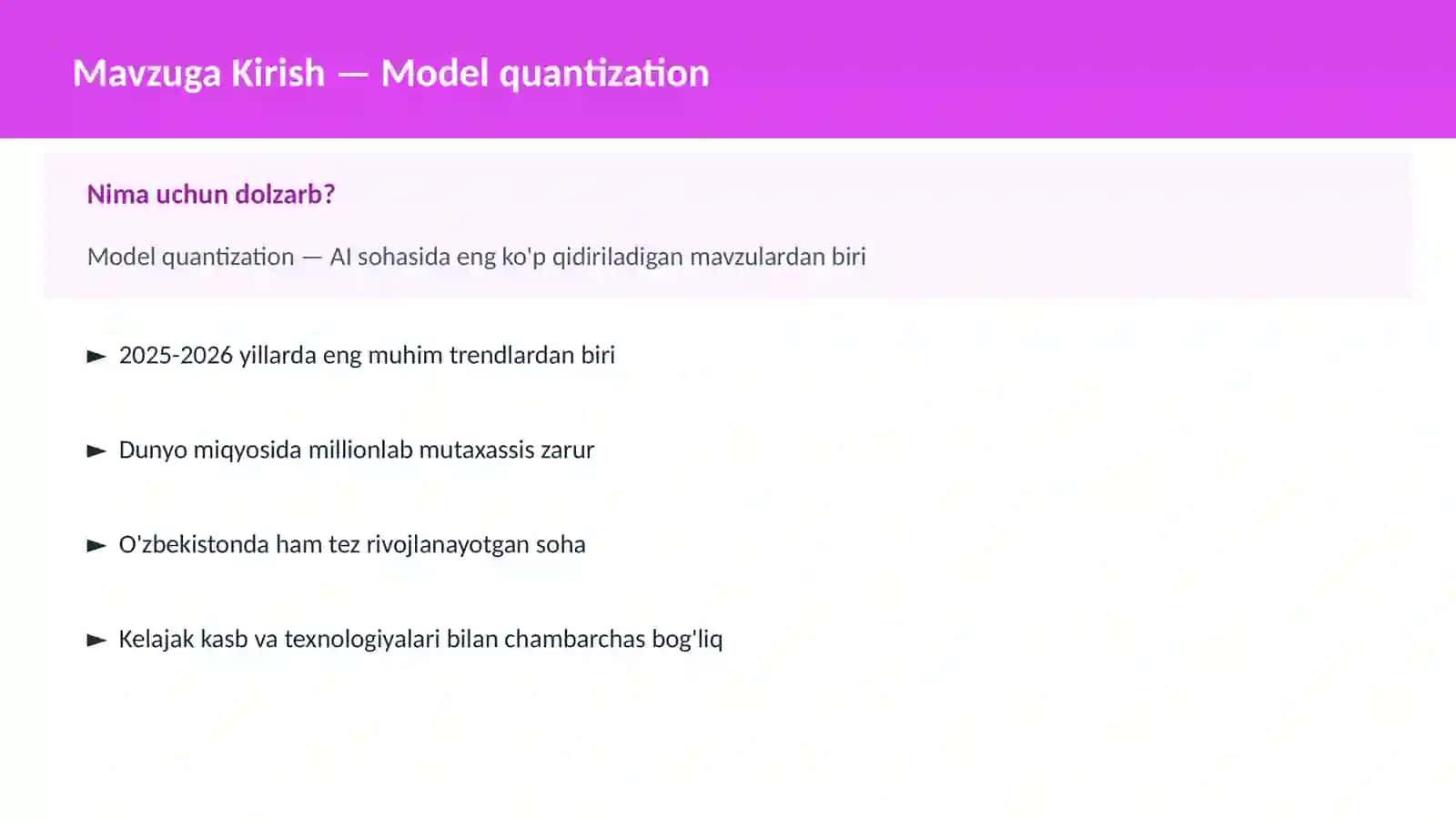Model quantization 2