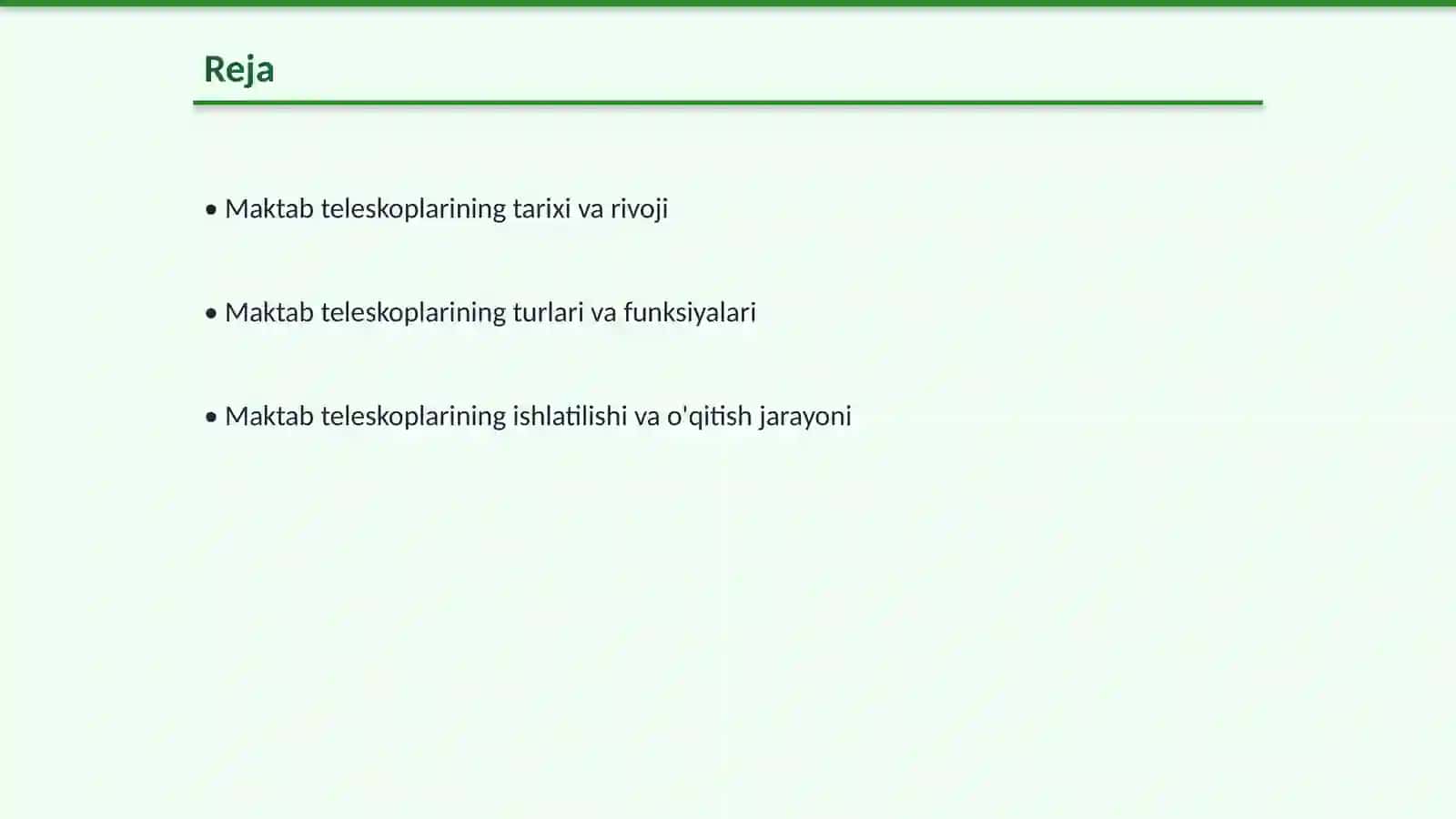 Maktab teleskoplari 2