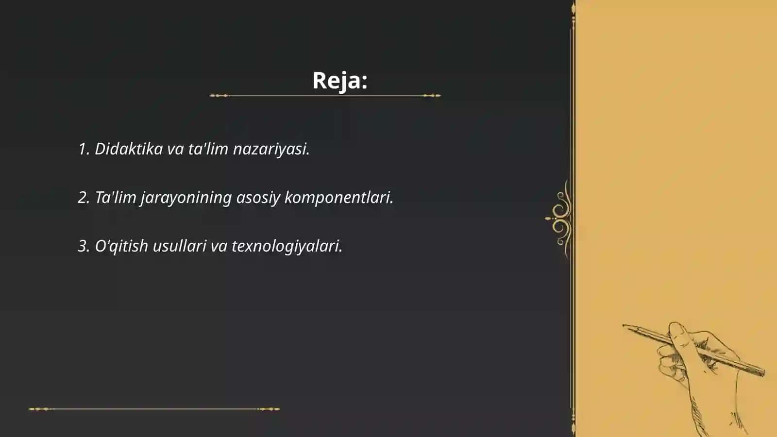 Didaktika pedagogik ta'lim nazariyasi sifatidaa 2