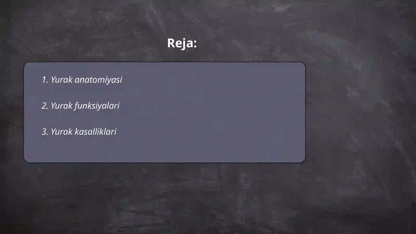 Yurak anatomiyasi 2