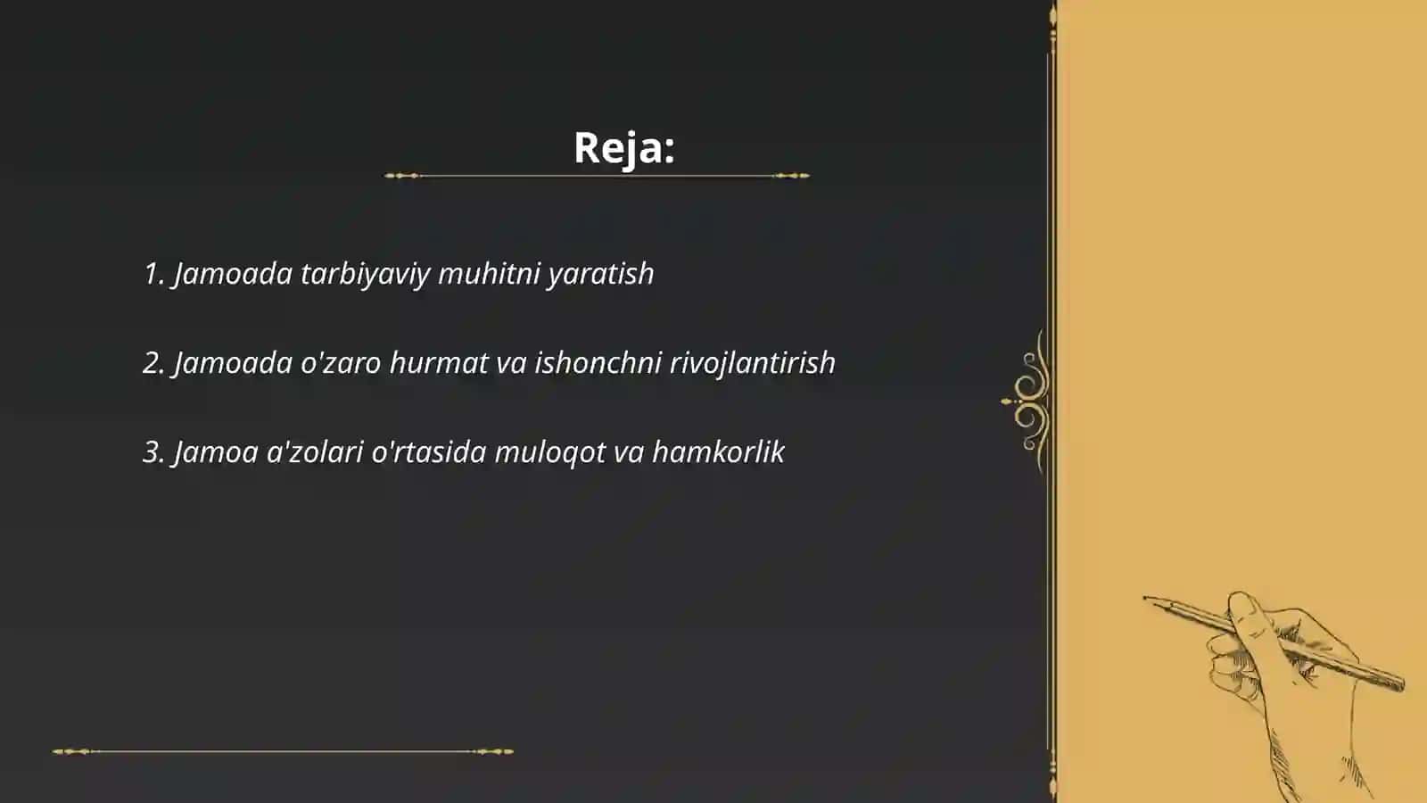 Jamoada shaxsni tarbiyalash shakllari va usullari 2