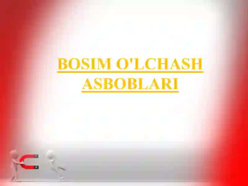 Bosim oʻlchash asboblari 2