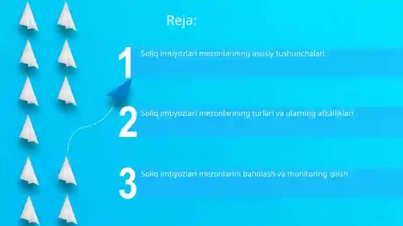 Soliq imtiyozlari mezonlari 2