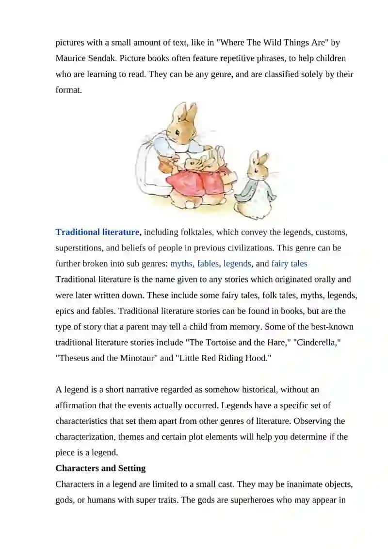 Classification of Literature 2